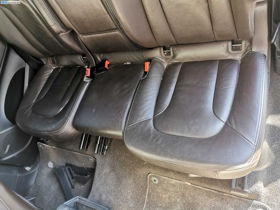 Interior 5 Locuri Piele Maro Brown Scaune Fata Stanga Dreapta Electrice cu Incalzire si Bancheta Spate cu Spatar Audi Q7 4L 2007 - 2015 [K7129]