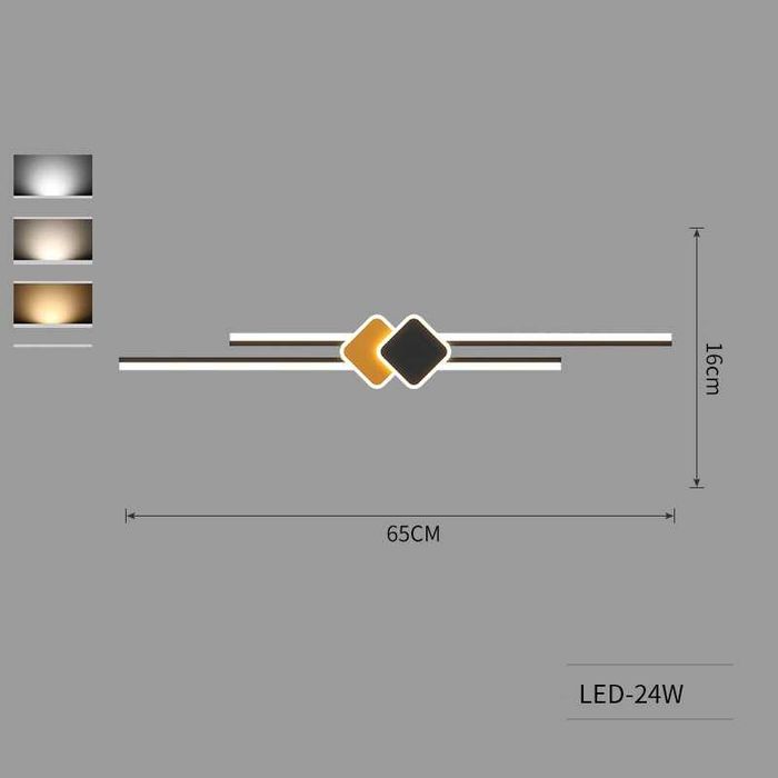 Луксозна ИНТЕРИОРНА LED ЛАМПА Коридор плафон лед абажур спалня хол дет