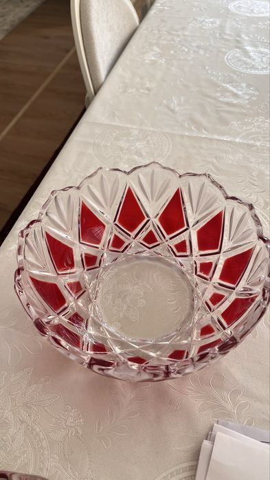 Блюдо хрустальное