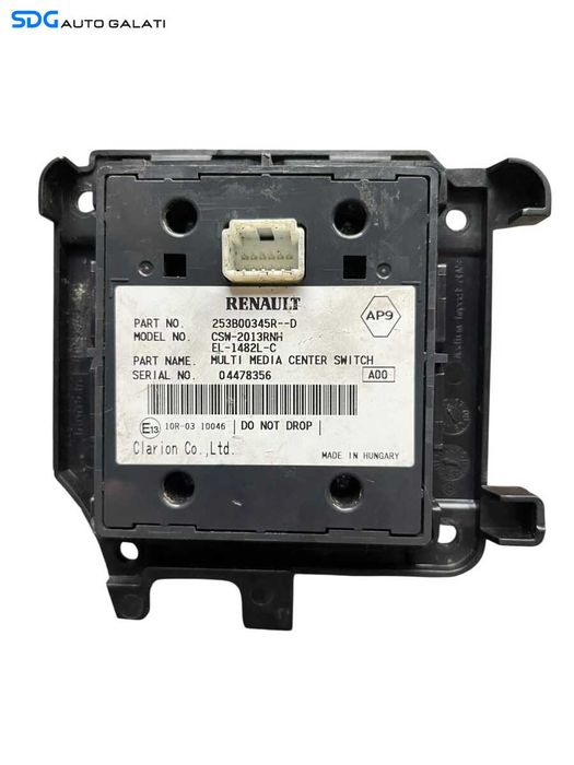 Joystick Buton Butoane Maneta Comanda Navigatie GPS Renault Megane 3 2008 - 2015 Cod 253B00345R [V0404]