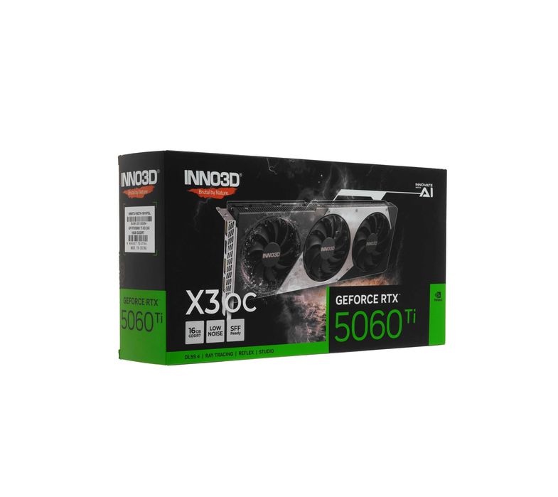 - Видеокарта Inno3D GeForce RTX 5060 Ti X3 OC 16GB