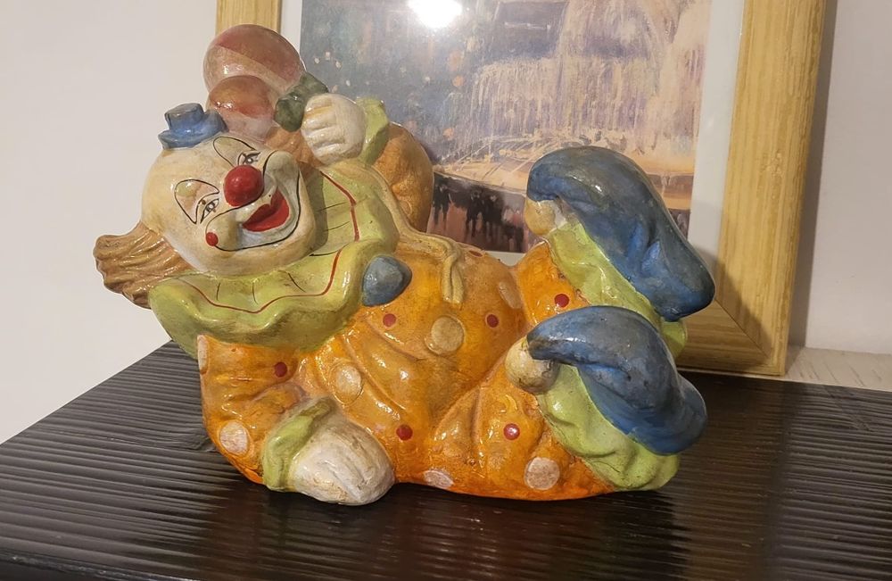 Pușculită ceramică clovn