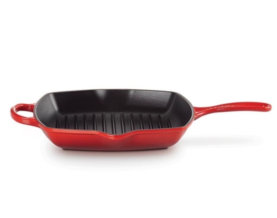 Эмалированный чугунный гриль Signature Square Skillet Grill Le Creuset