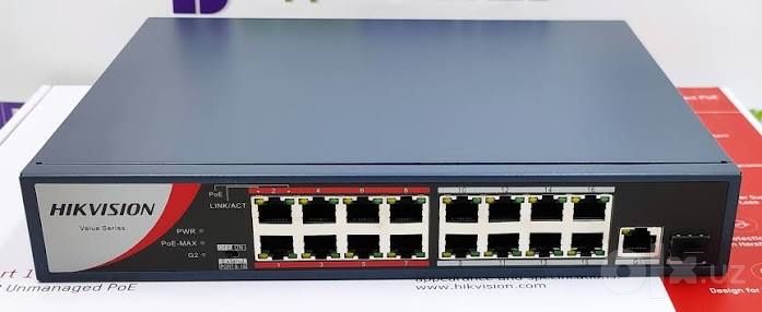 Poe камутатор hikvison DS-3E0318P-E