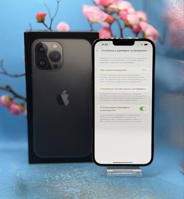 ПЕРФЕКТЕН!!! Apple, iPhone 13 Pro Max, 128GB, 5G, Graphite
