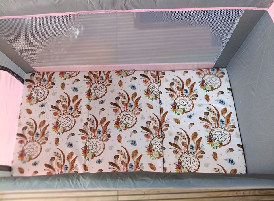 Patut de Voiaj si Tarc de Joaca 2in1 Multifunctional Mollino Pliabil si Portabil
