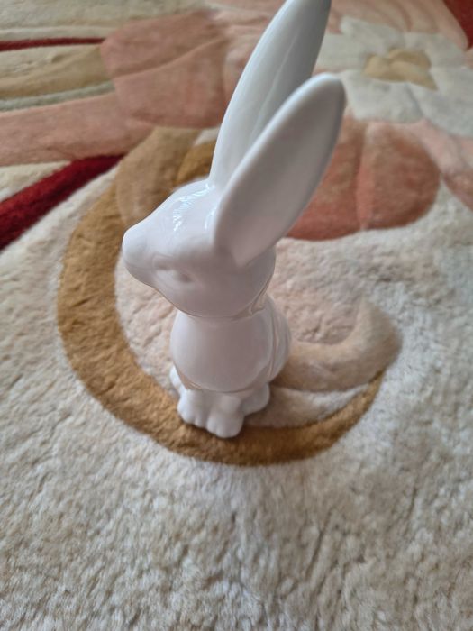 Iepuraș din sticla de decorativ 25 cm mărimea