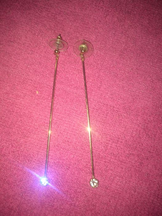 Серьги с камнями цирконий