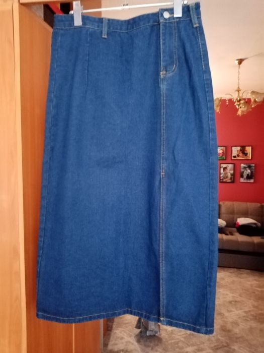 Юбка джинсовая. Прямой силуэт