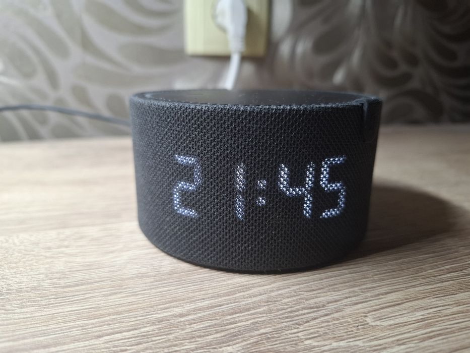 Умная колонка Яндекс Станция Мини 2 с Часами (Чёрная)