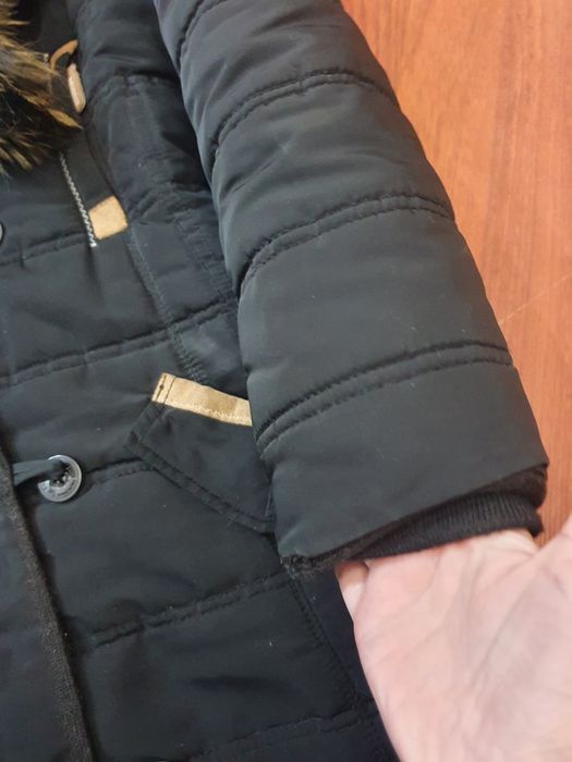 Зимно палто ватирано с лисица Argentina. Р С