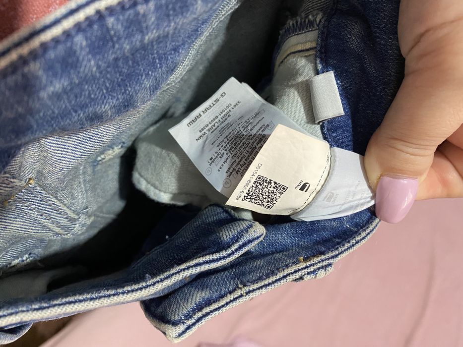 Blugi Gstar evazati cu talie inalta