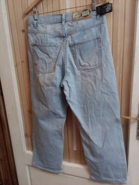 Jeans 33 XL L Cheap Monday Teddy femei blugi 44 pantaloni bleu largi