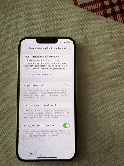 Vând  iphone 14 stare telefon 10 din 10 mai multe detalii la tel