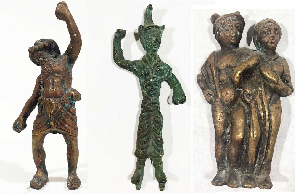 Vând 3 statuete din bronz