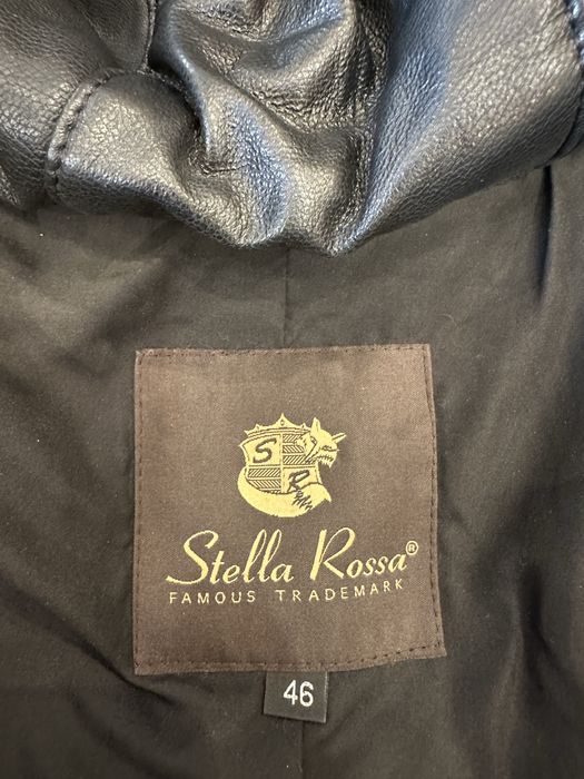 Пальто зимнее кожаное