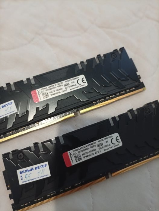 ОЗУ DDR4 две плашки по 32 Gb