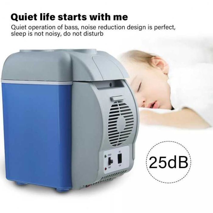 Електрическа хладилна кутия 7.5 литра със затопляне за автомобил, 12V