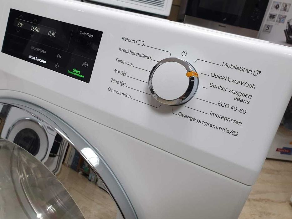 Miele 1600rpm 9кг Wi-Fi TwinDos Подсветка Пералня Миеле 12м Гаранция