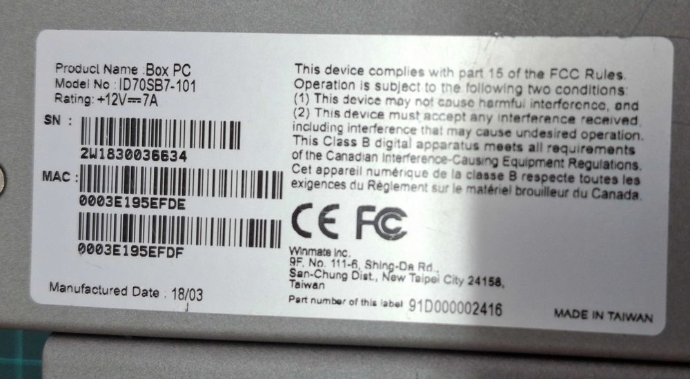 Intel® Celeron N2930 Fanless Box PC