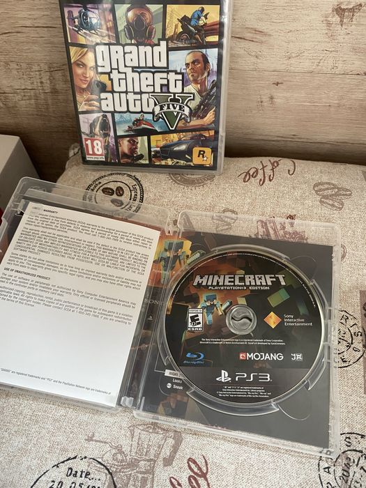 Игри за PlayStation 3 PS3 Grand Theft Auto V GTA5 & Minecraft