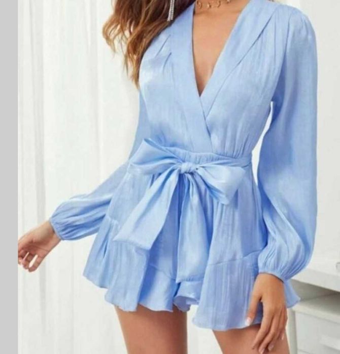 Rochie eleganta tip salopeta, cu volane