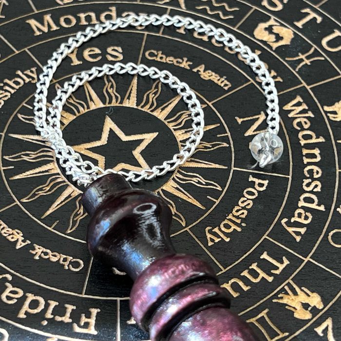 Махало за Радиестезия - Дървено Махало за Гадаене - Махало на верига