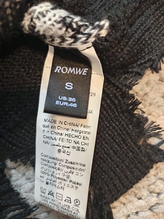 pulover romwe negru, marimea S