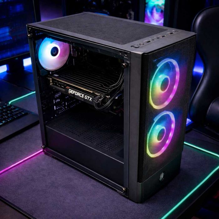 Продавам Геймърски компютър i7-6700/GTX 1660 Super/32GB DDR4/512GB NVMe/4TB HDD/500W НОВО захранване