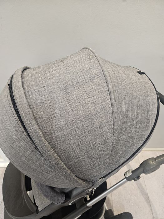 Carucior Stokke Trailz gri cadru+scaun sport