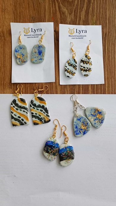 Vând cercei handmade din ceramica