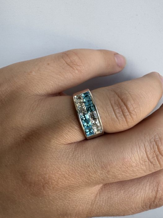 Inel din argint si cubic zirconia