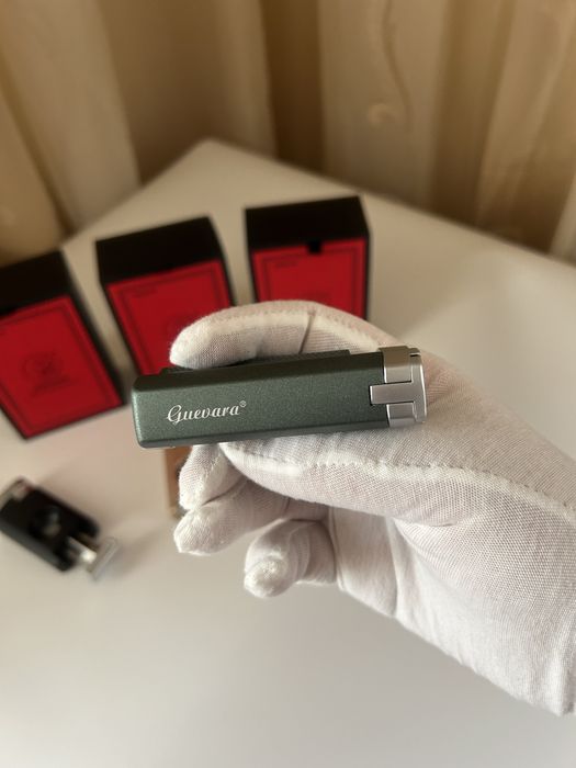 Луксозна запалка за пури Guevara с резачка – 3 цвята, подаръчна кутия