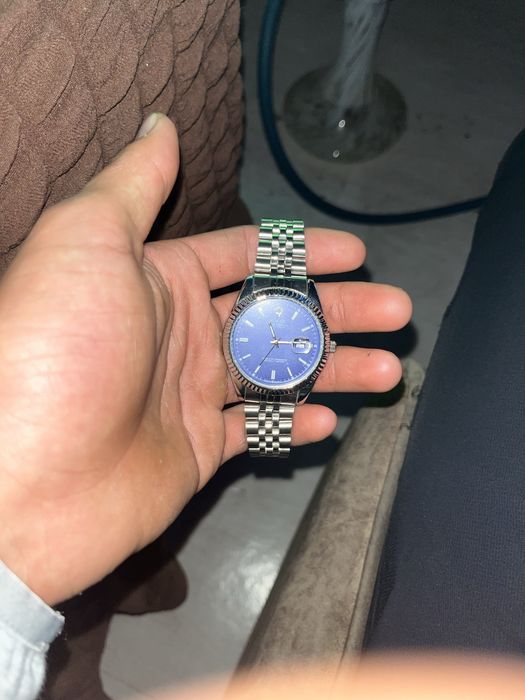 Часы синие Rolex blue