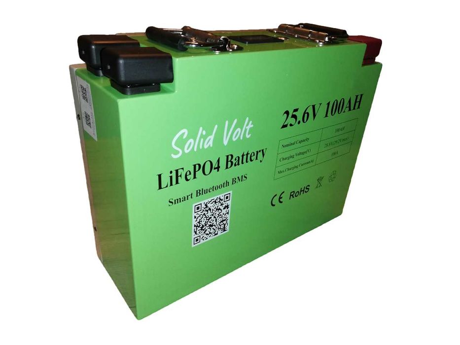 Baterie litiu Lifepo4PO4 24V – 100Ah, smart BMS, Bluetooth