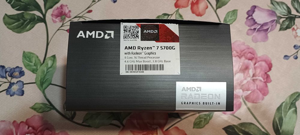 CPU AMD Ryzen 7 5700G + 16GB(2x8GB) DDR4 2666MHz Kingston FURY Beast