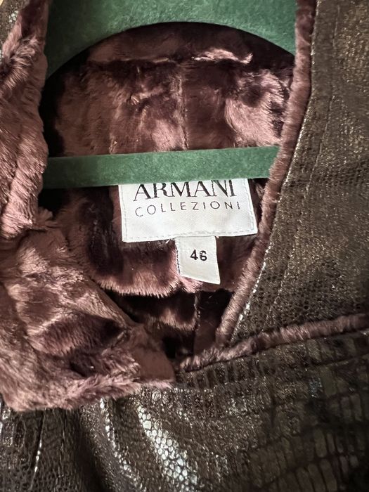 Geaca Armani maro imitatie piele 44