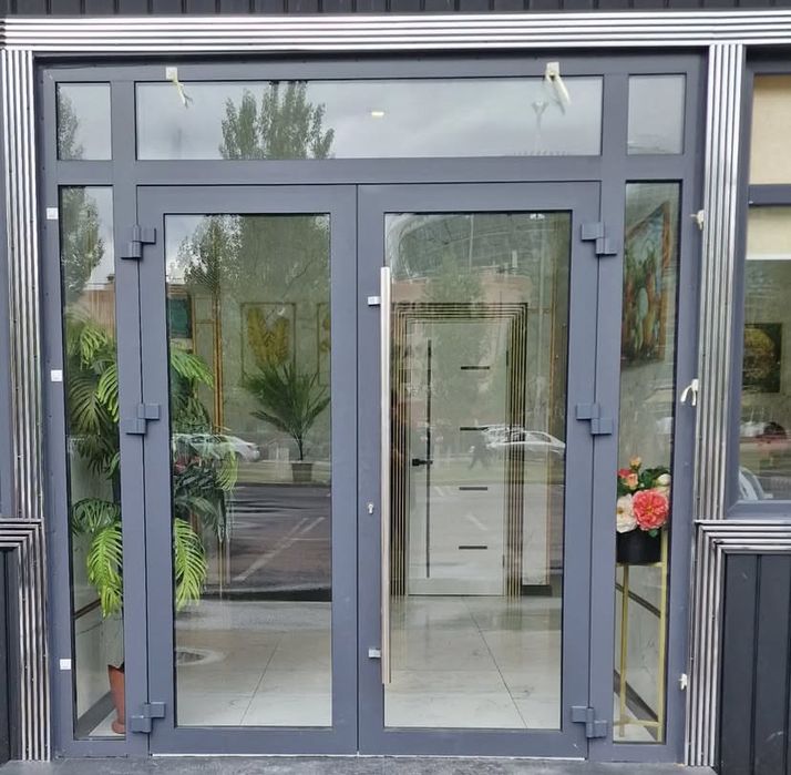 Алюминиевые Окна Фасады Витражи Стоечно - Ригельные Системы Двери