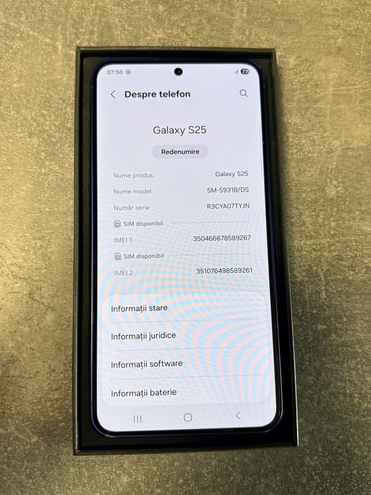 Samsung s25 256gb 12gb ram