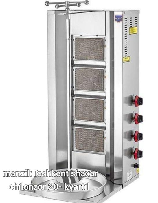 Gamburger Shaurma aparat 2 talik 3 talik va 4 talik bor xitoy va turk