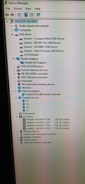 Calculator Desktop HP – i3, 4GB RAM, 750GB HDD, Windows 10