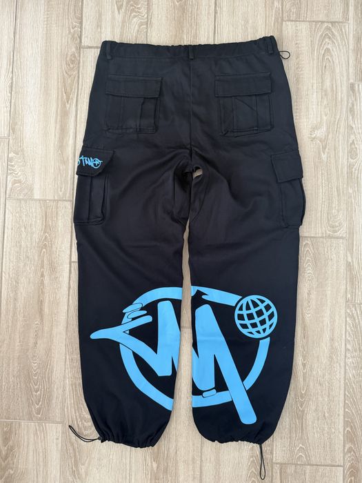 Pantaloni lungi Minus Two negru/albastru