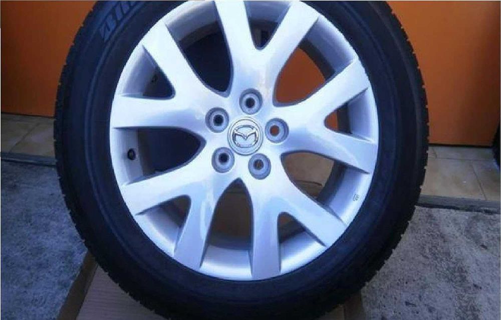 Комплект 4 броя централни капачки за джанти MAZDA 56 мм с хром емблема