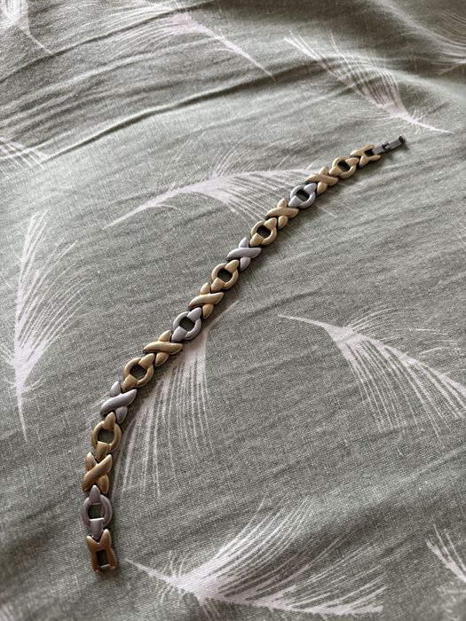 Позлатени ланец и гривна 14к