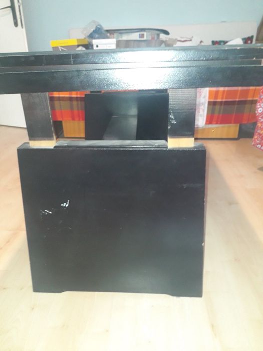 Черна холна разтегателна повдигаща се маса