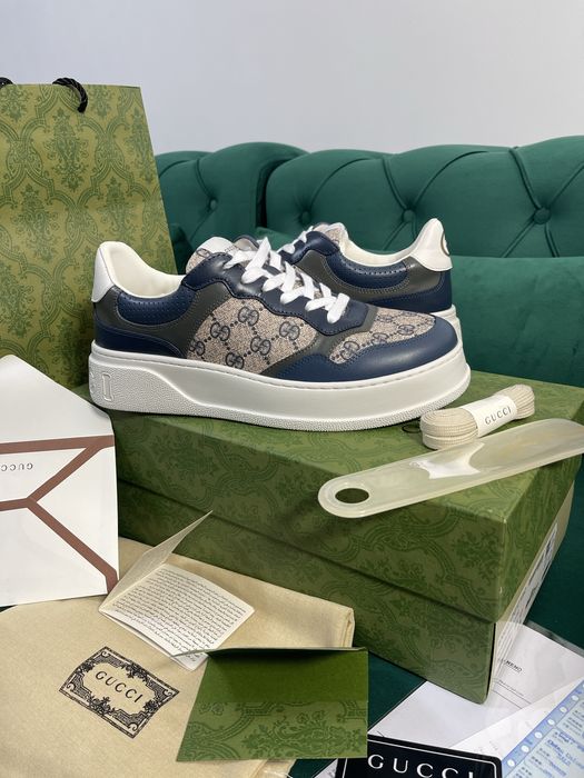 Adidasi Gucci GG piele naturala 100% Full Box colectie noua