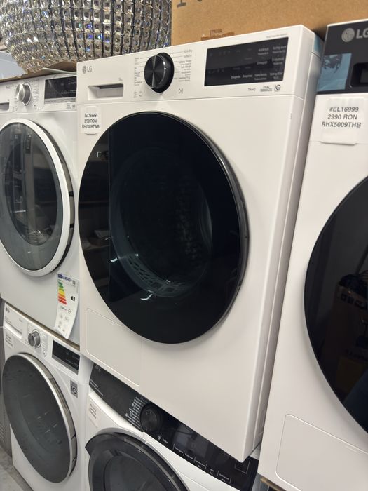 Uscător de rufe cu pompă de căldură 9kg LG RHX5009TWB