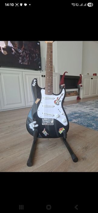 Fender Squier Mini Stratocaster V2 IL Black Chitară Electrica