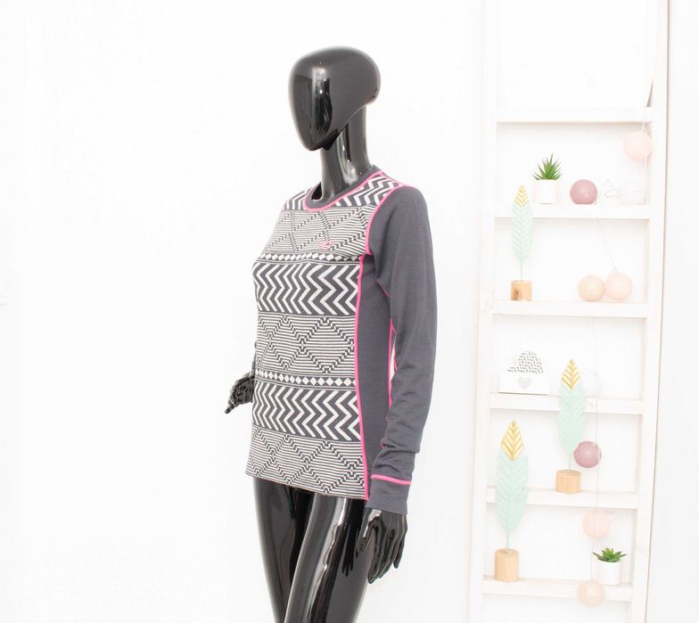 Kari Traa дамска мерино блуза сива термо бельо от мериносна вълна М