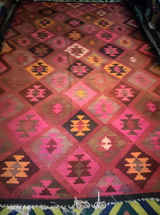 Старый гилам ручной работы, двухсторонний 3,20х1,95